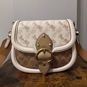 Coach Beat Saddle Bag with Horse & Carriage Print